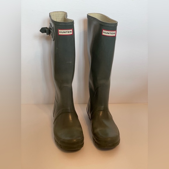 Hunter Rain Boots | Army Green | Size 6M/7F - Picture 5 of 14
